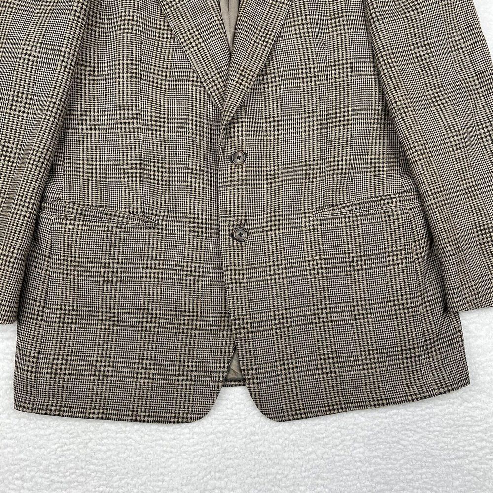 Vintage Givenchy Monsieur Blazer Mens 41R Brown 100% Wool Sports Coat Made USA - Picture 3 of 16